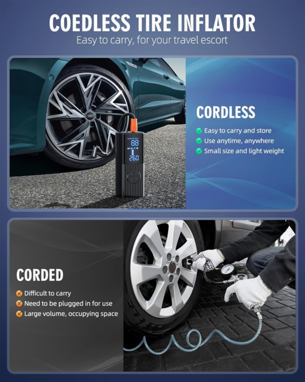 portable compressor tire inflator